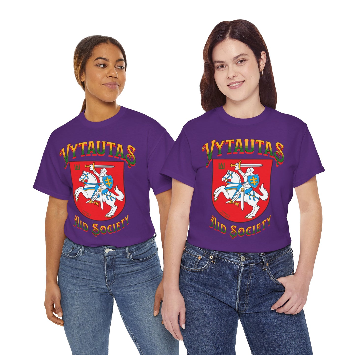 Vytautas Aid Society T‑Shirt — Lithuanian Coat of Arms 1 Graphic Tee