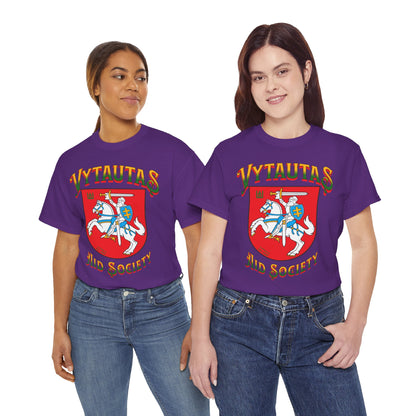 Vytautas Aid Society T‑Shirt — Lithuanian Coat of Arms 1 Graphic Tee