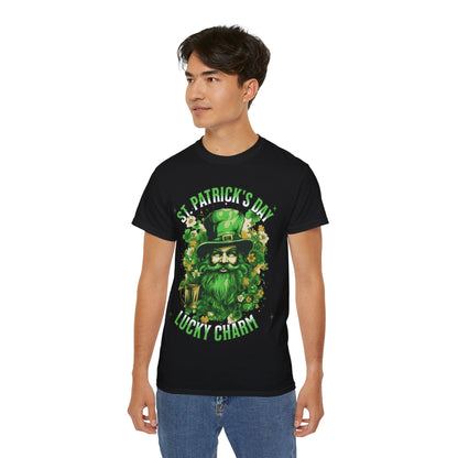 St. Patrick's Day Lucky Charm T-Shirt — Leprechaun Beer Mug Design