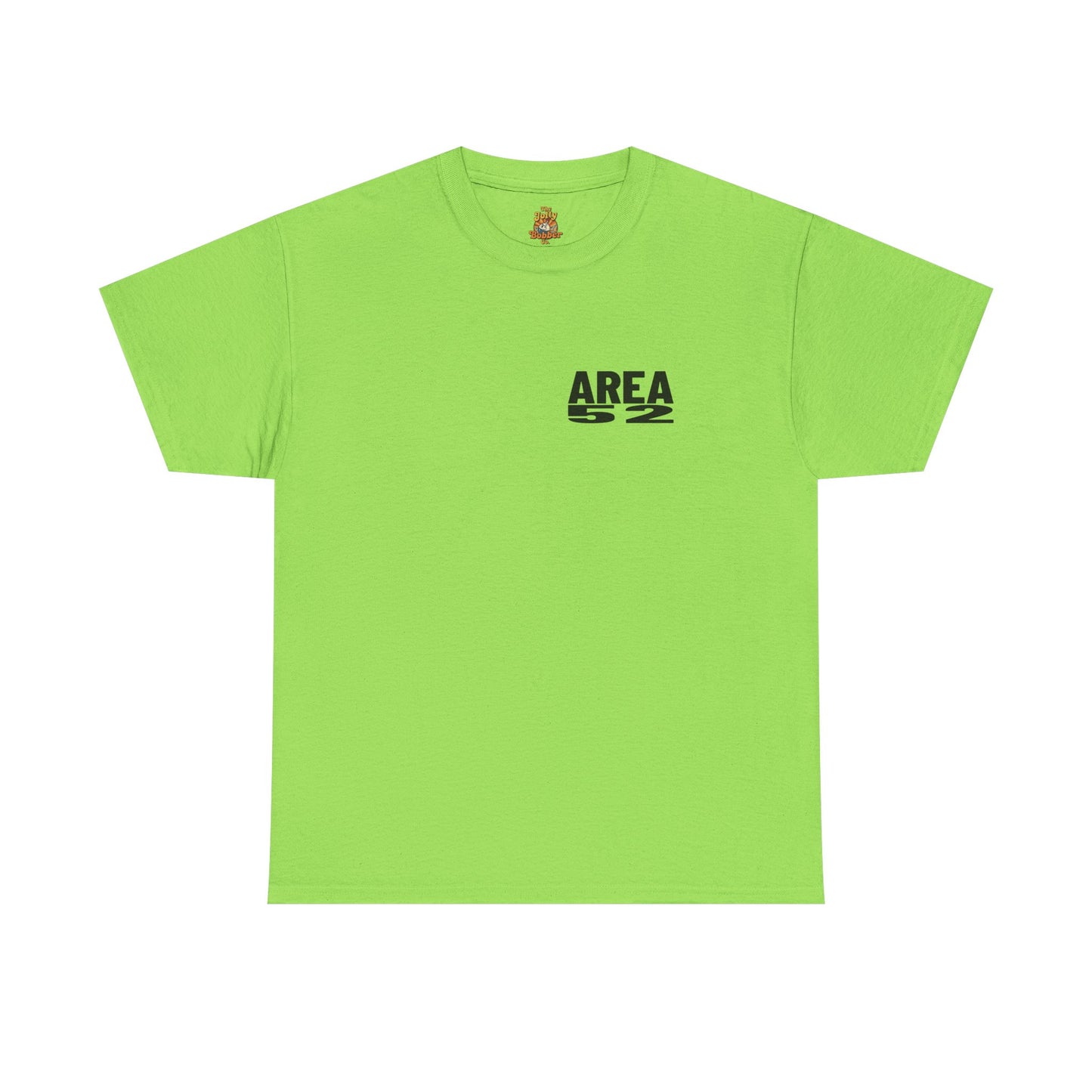 Area 52 T-Shirt – Vintage Stamp Design (Work Hard Play Hard, Luther MI)