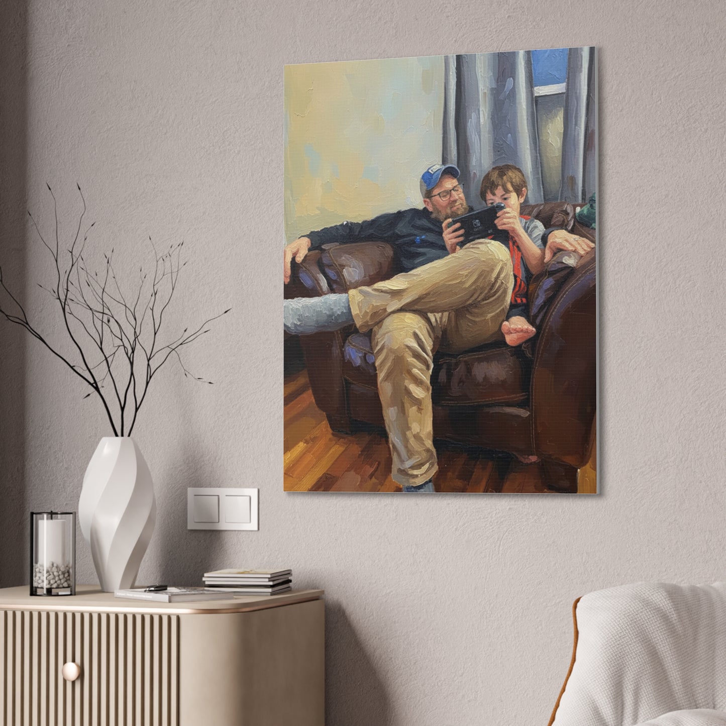 Custom Family Portrait Canvas Print — Stretched 0.75"