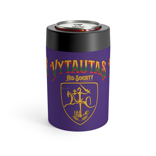 Vytautas Can Holder Purple — Vytautas Aid Society Shield 2 Cooler