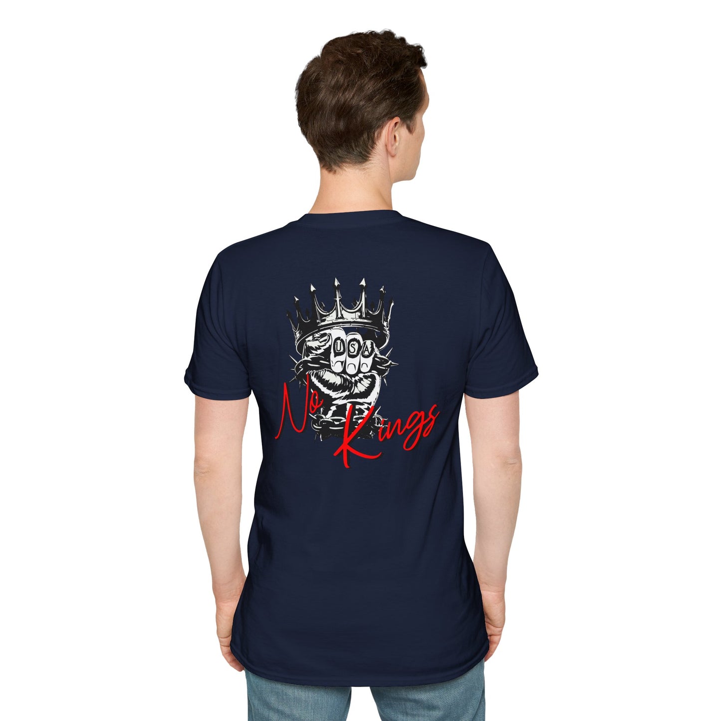 T-Shirt — 'No Kings' Skull Crown Graphic Tee
