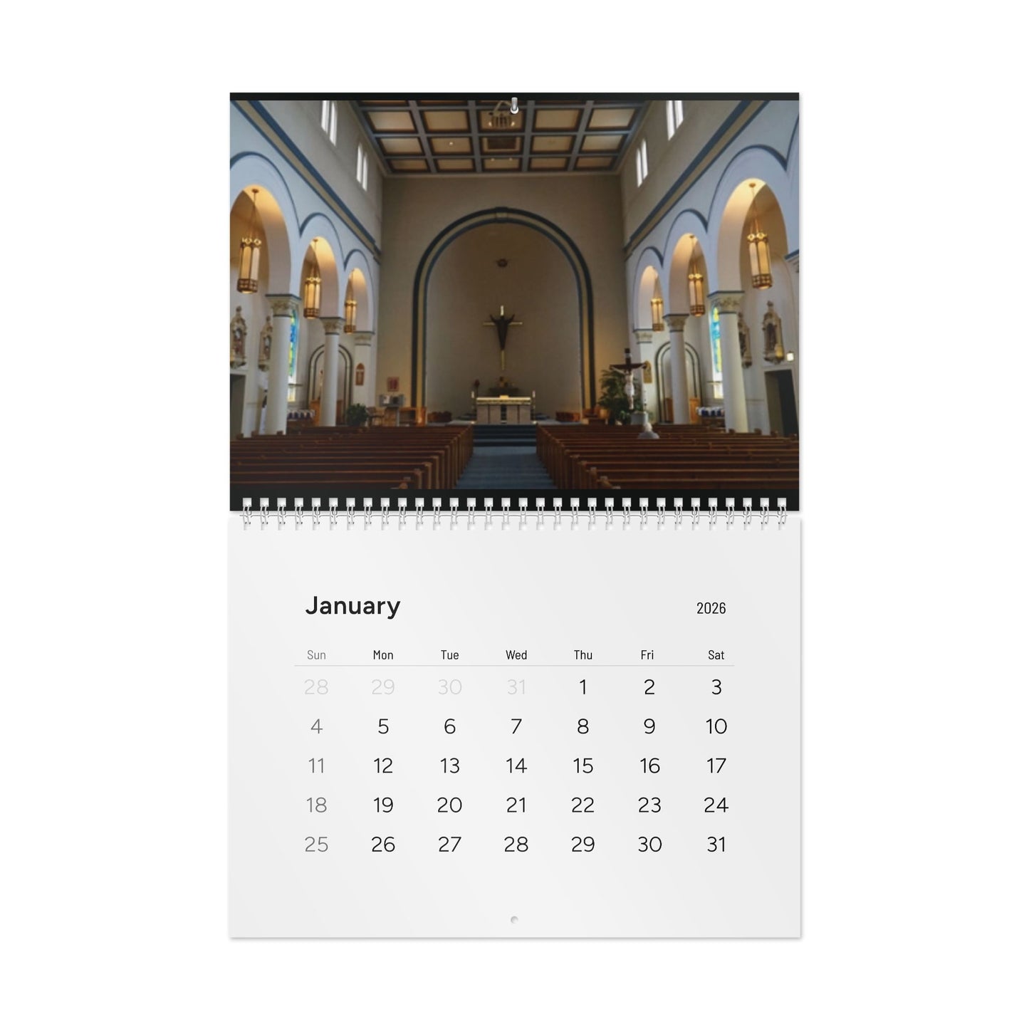 Lithuanian 2026 Wall Calendar — Historic Photos and local Vytautus Mi Photos, Monthly Planner