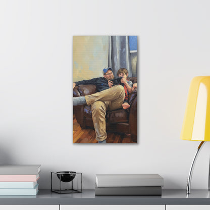 Custom Family Portrait Canvas Print — Stretched 0.75"