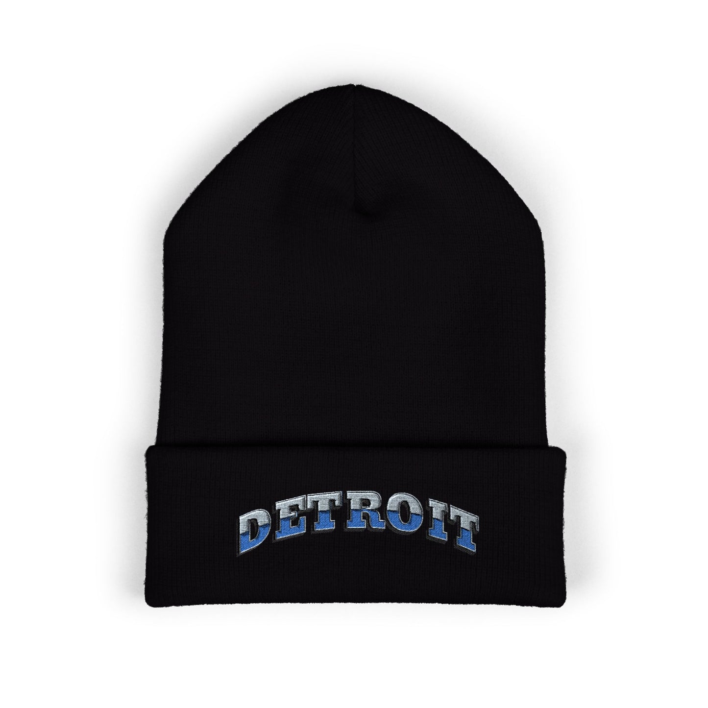 Detroit Lions Football Cuffed Embroidered Beanie Fan Gear