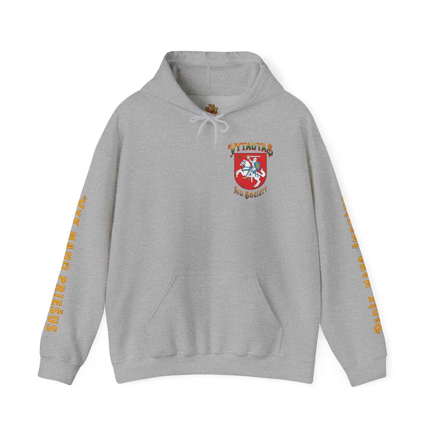 Vytautas Hoodie — Baltic Knight Crest Hooded Sweatshirt