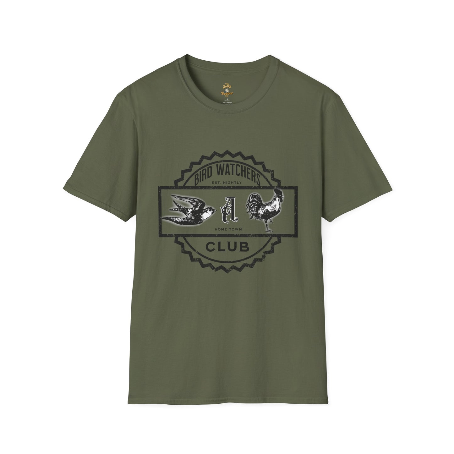 The Jolly Bobber Co. Bird Watching Club Adult Tee