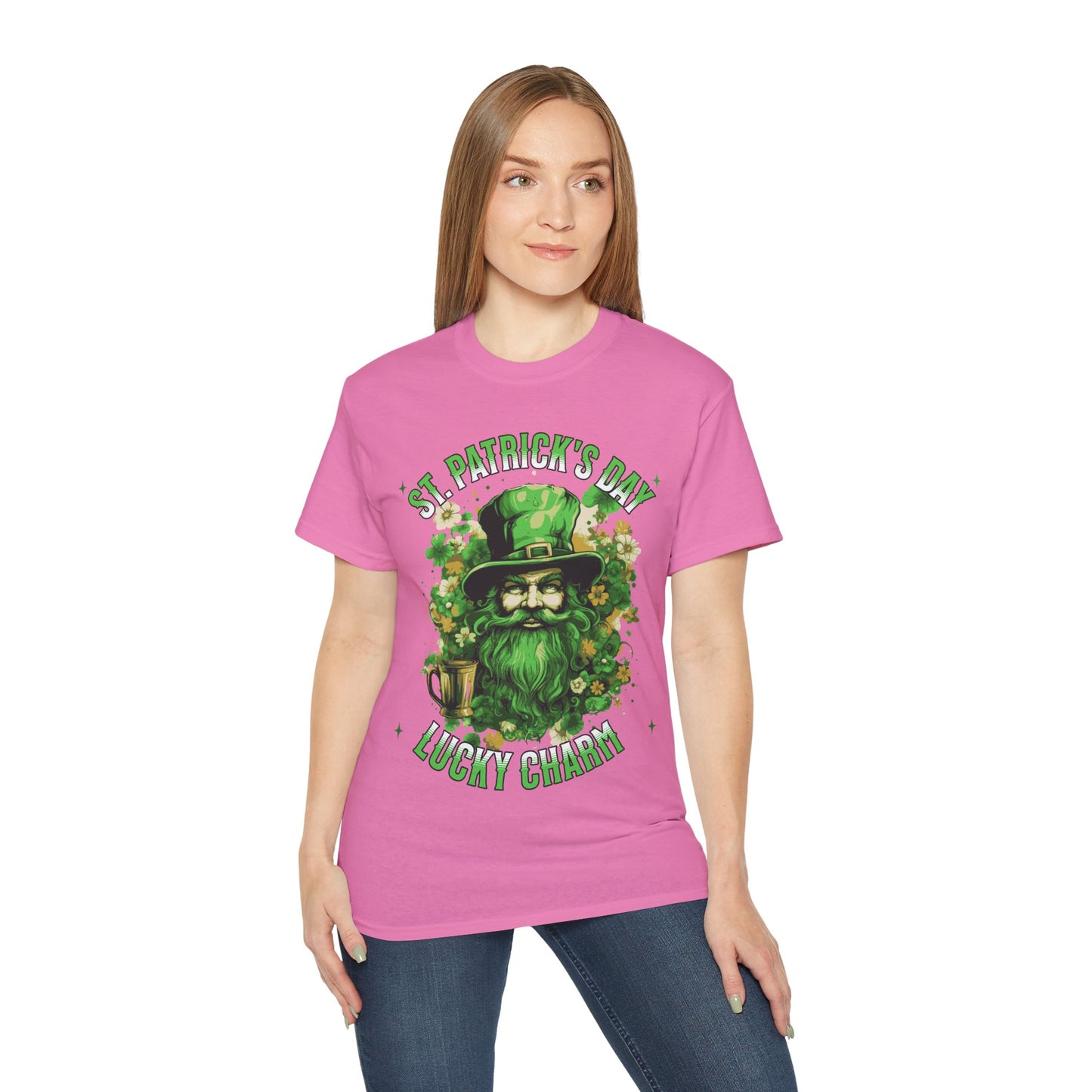 St. Patrick's Day Lucky Charm T-Shirt — Leprechaun Beer Mug Design