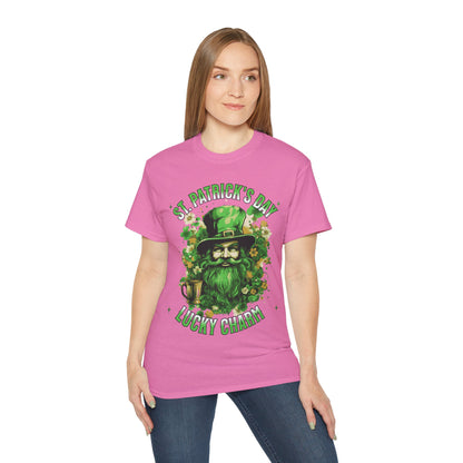 St. Patrick's Day Lucky Charm T-Shirt — Leprechaun Beer Mug Design
