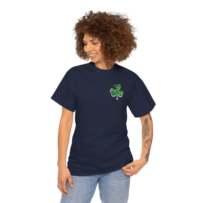 Shamrock Paint-Splash Tee — Green St. Patrick's Day Clover T-Shirt