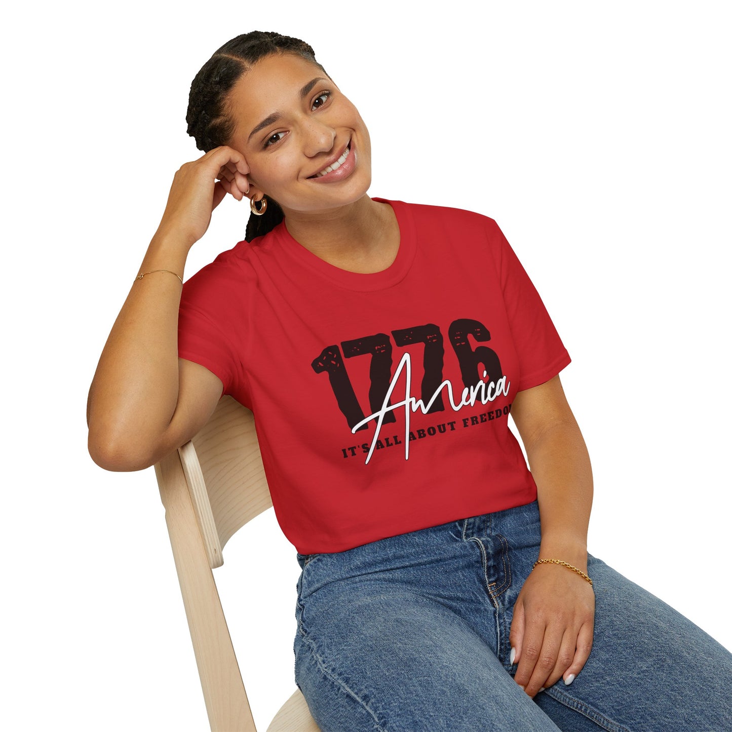1776 America "It's All About Freedom" T-Shirt