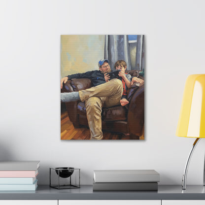 Custom Family Portrait Canvas Print — Stretched 0.75"
