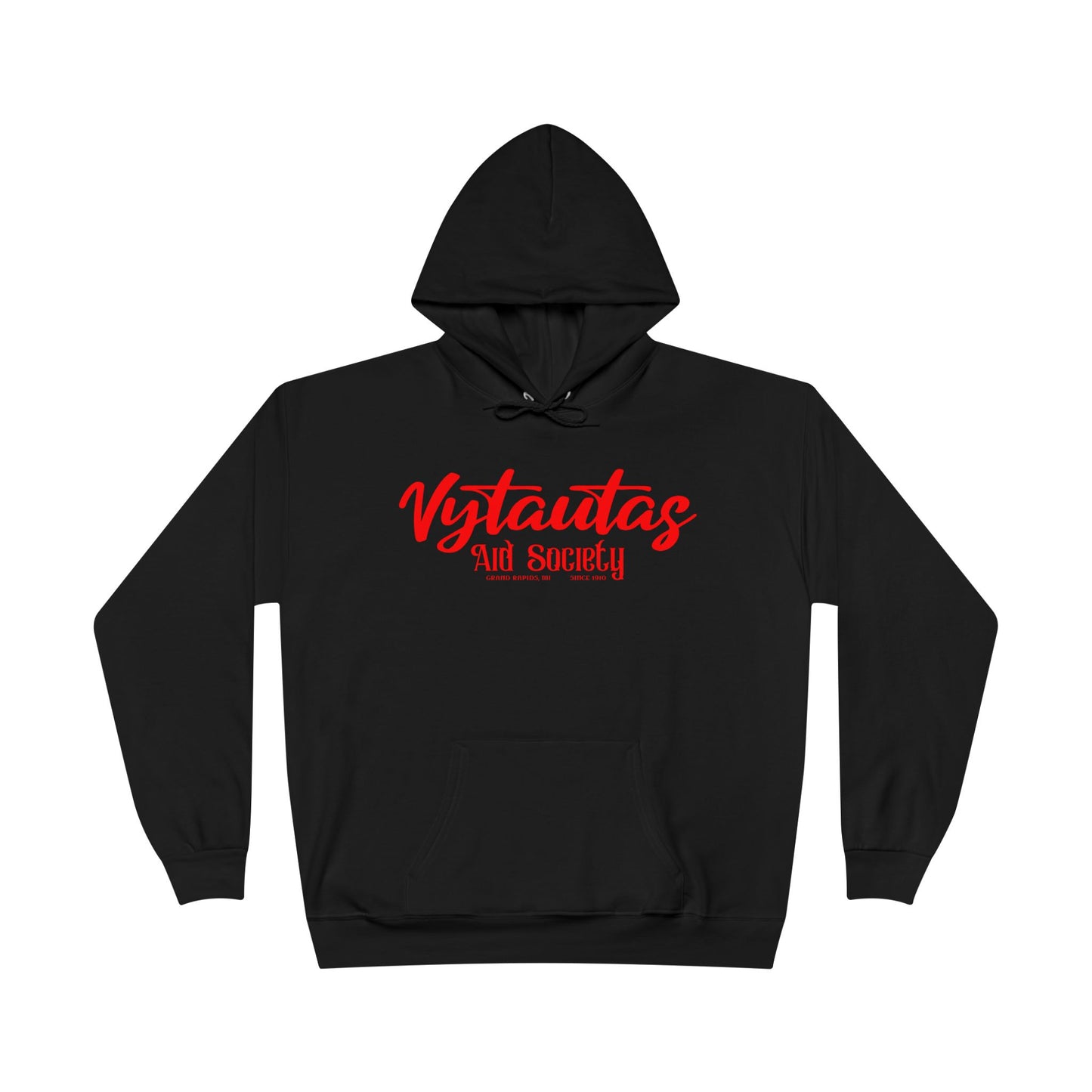 Vytautas Aid Society Hoodie — Simple Script Logo Pullover