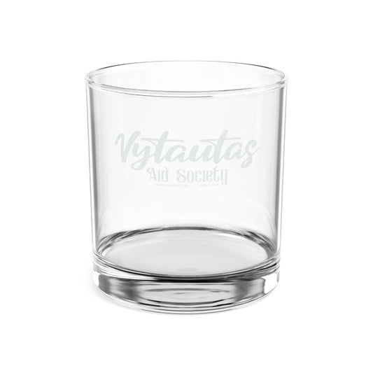 Engraved Whiskey Glass 10.5oz — Vystautas Aid Society Custom Rocks Glass