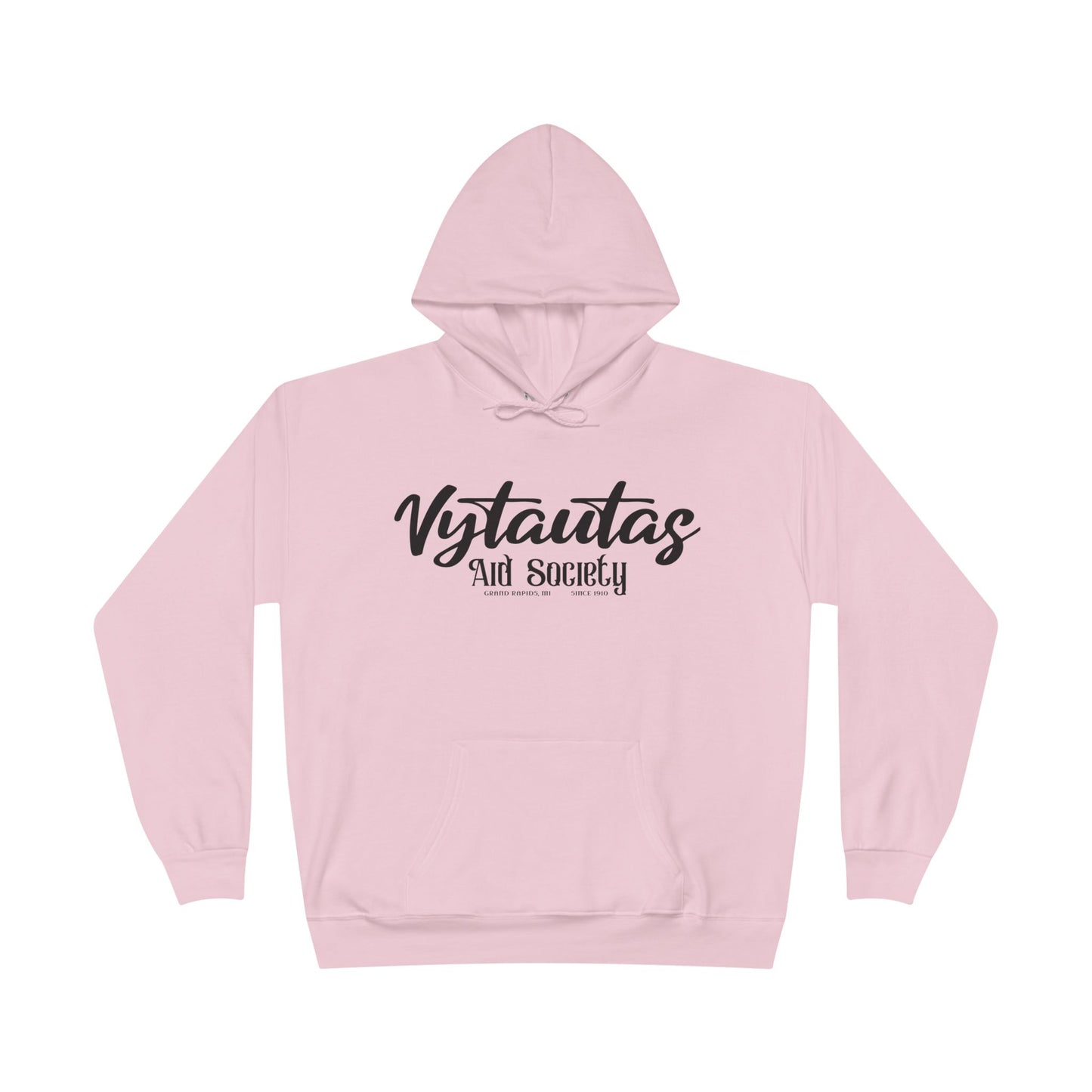 Vytautas Aid Society Hoodie — Simple Script Logo Pullover