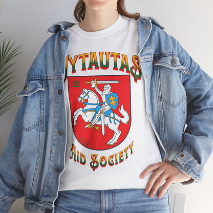Vytautas Aid Society T‑Shirt — Lithuanian Coat of Arms 1 Graphic Tee