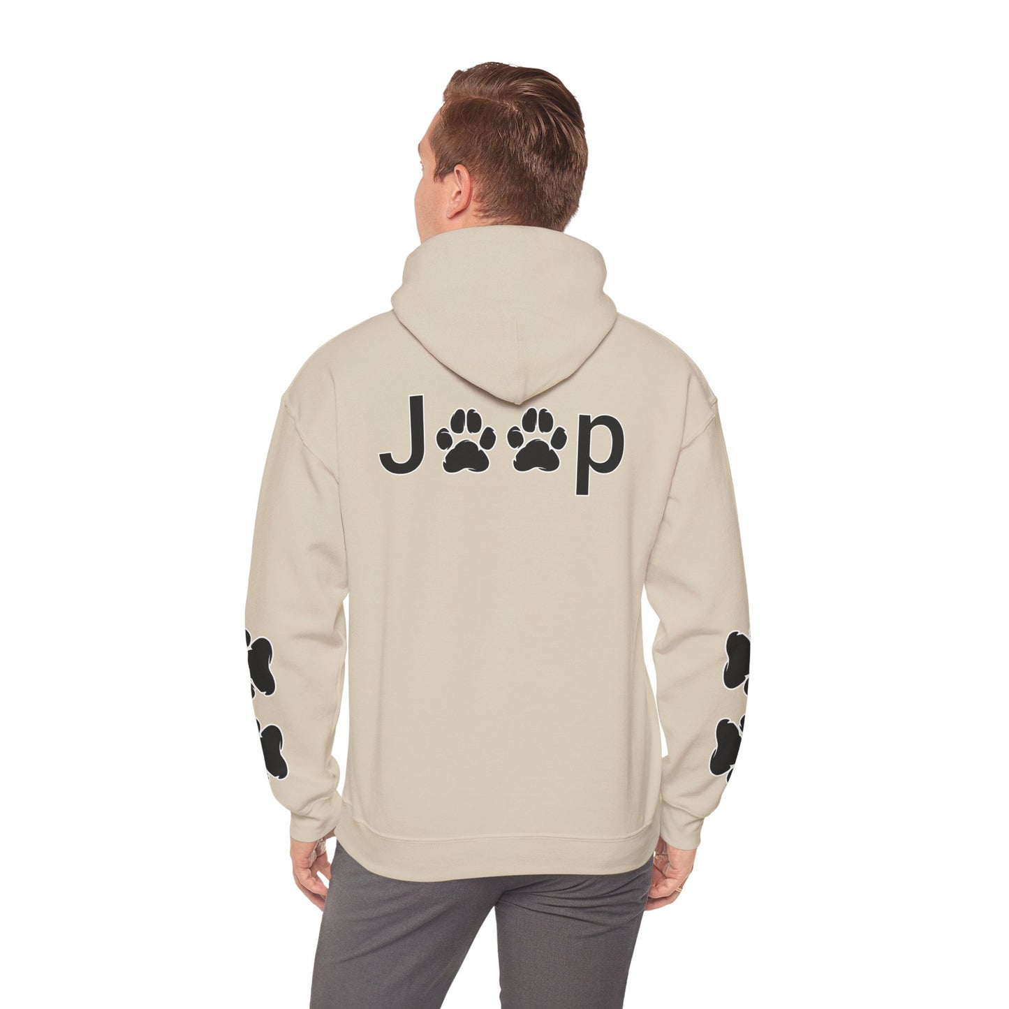 Jeep Paw Print Hoodie — Cute Paw Logo Pullover for Dog & Jeep Lovers