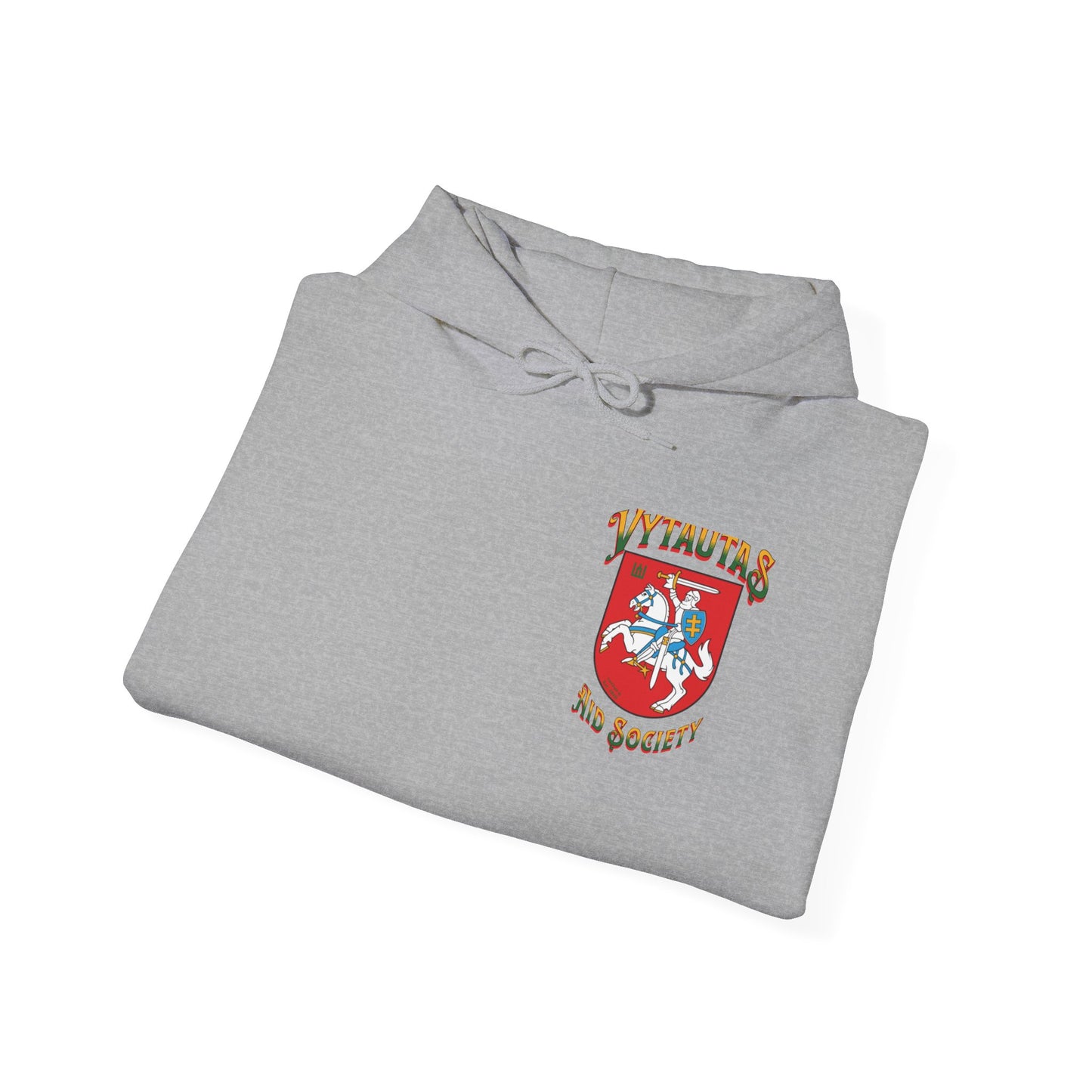 Vytautas Hoodie — Baltic Knight Crest Hooded Sweatshirt
