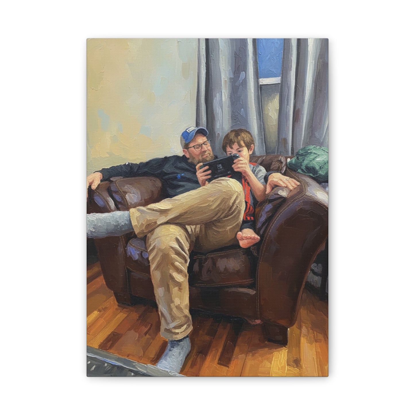Custom Family Portrait Canvas Print — Stretched 0.75"