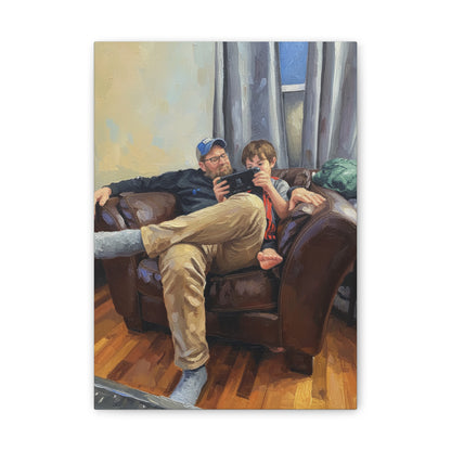 Custom Family Portrait Canvas Print — Stretched 0.75"