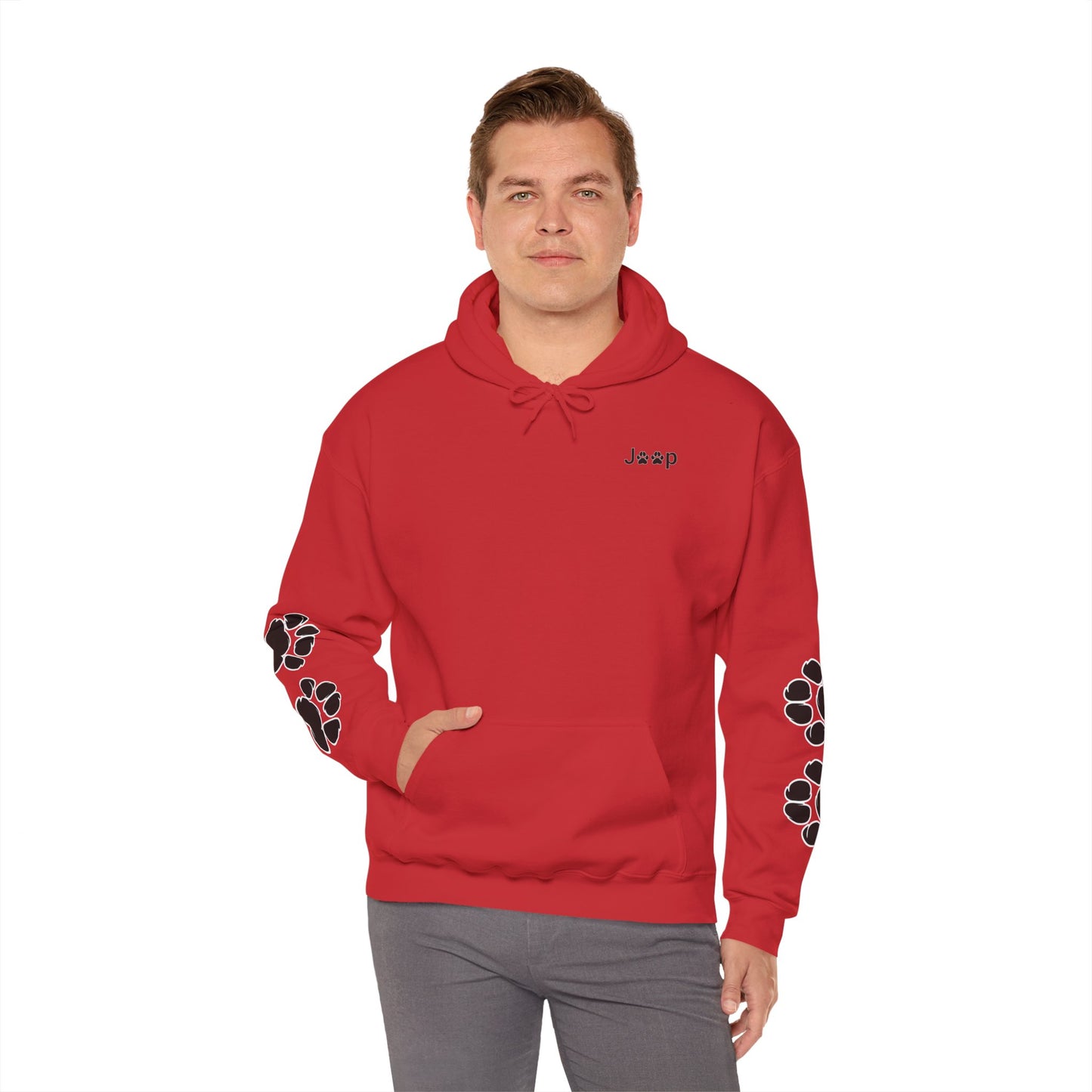 Jeep Paw Print Hoodie — Cute Paw Logo Pullover for Dog & Jeep Lovers