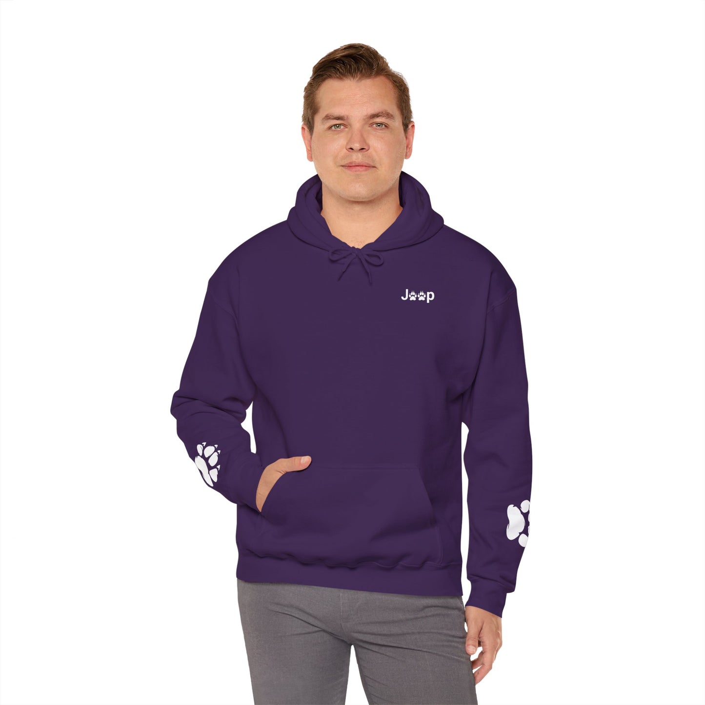 Jeep Paw Print Hoodie — Cute Paw Logo Pullover for Dog & Jeep Lovers