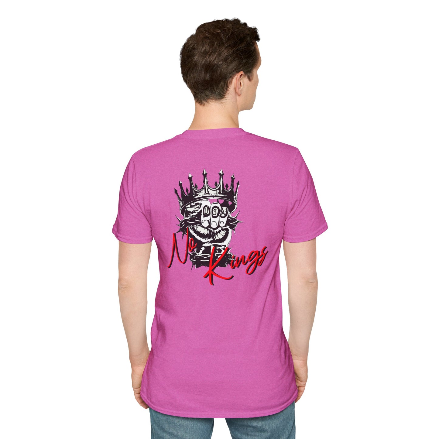 T-Shirt — 'No Kings' Skull Crown Graphic Tee