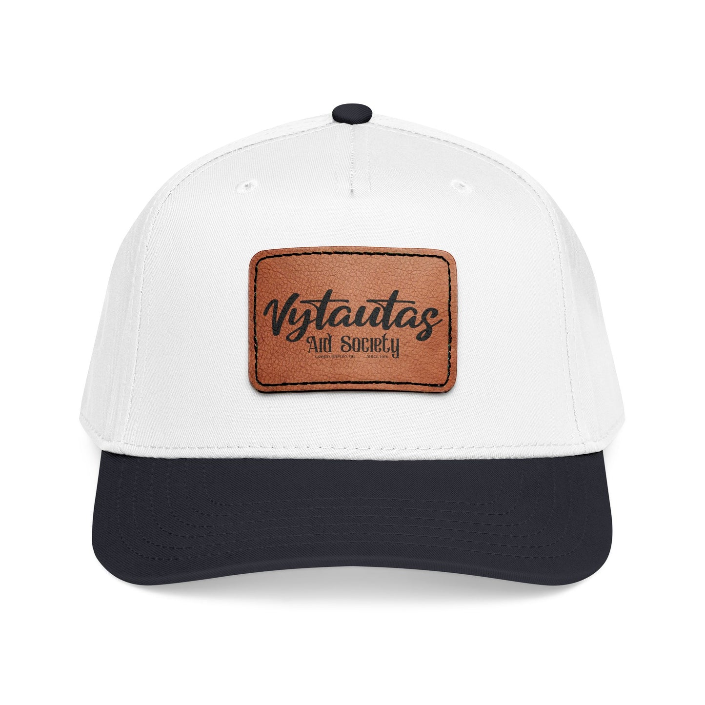 Leather Patch Baseball Cap — Vytautas Aid Society