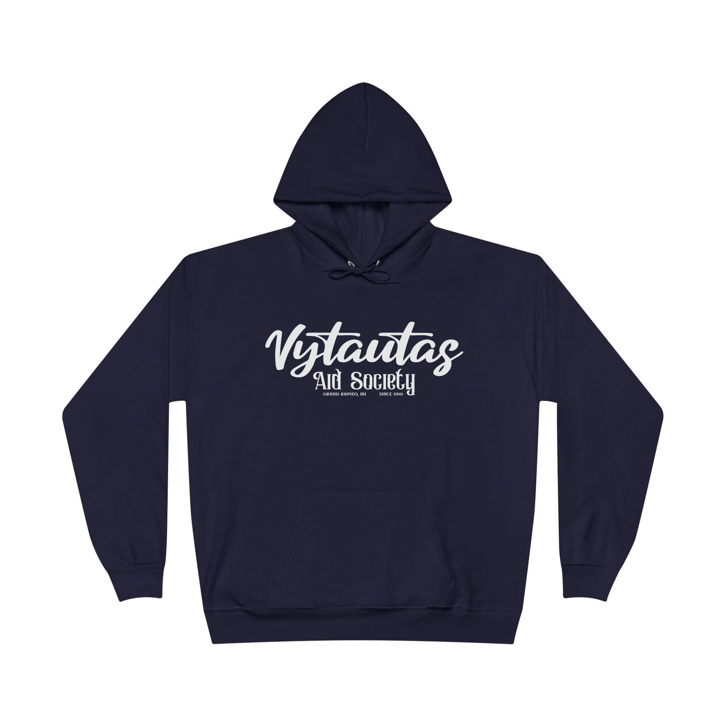 Vytautas Aid Society Hoodie — Simple Script Logo Pullover